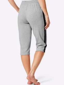 Homewear|Homewear|feel good Capri-Hose grau-melange