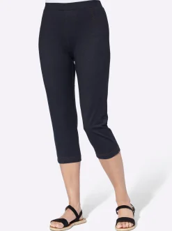 Basics| Caprihose in Jeans-Optik marine