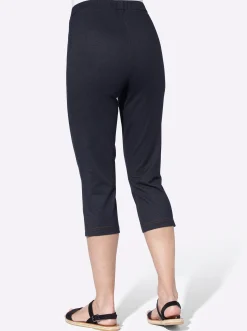 Basics| Caprihose in Jeans-Optik marine