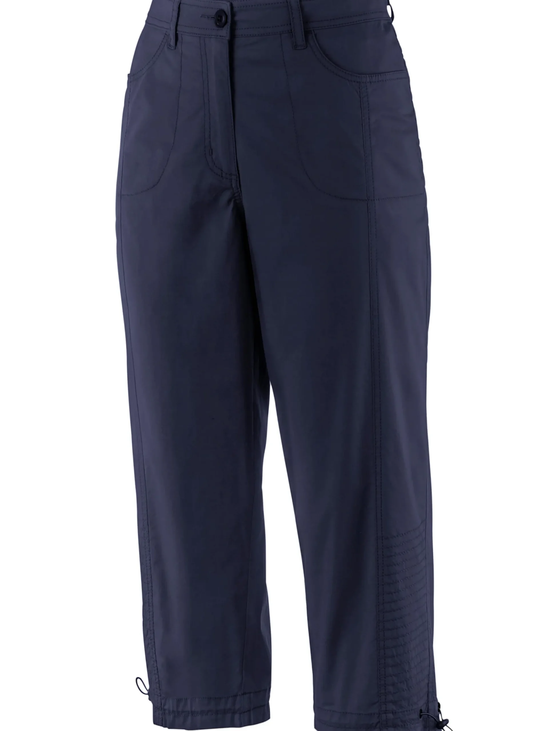 Hosen| Caprihose mit Gummizug am Beinabschluss nachtblau