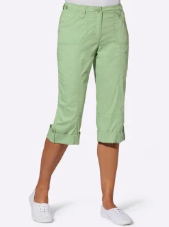 Hosen| Caprihose mit verstellbarem Bund eucalyptus