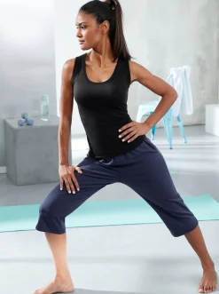 Homewear|feel good Capri-Hosen beere+marine