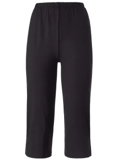 Homewear|feel good Capri-Hosen schwarz+grau-meliert