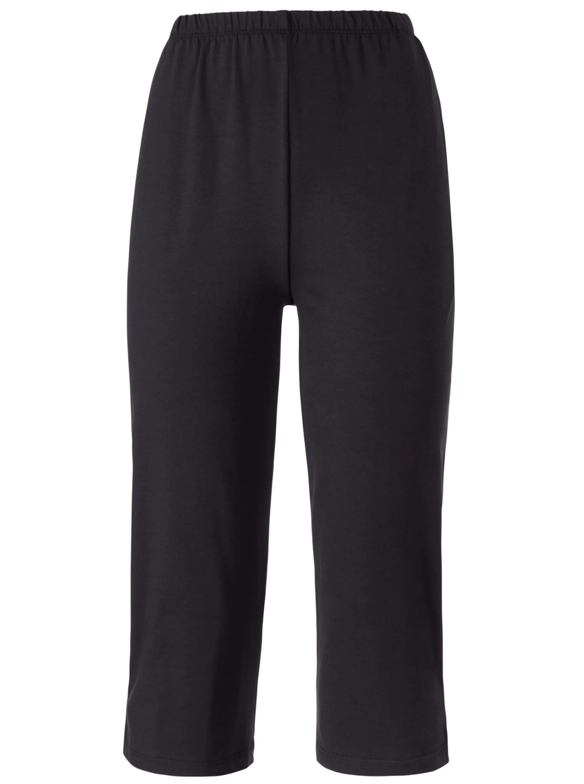 Homewear|feel good Capri-Hosen schwarz+grau-meliert