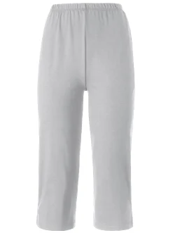 Homewear|feel good Capri-Hosen schwarz+grau-meliert