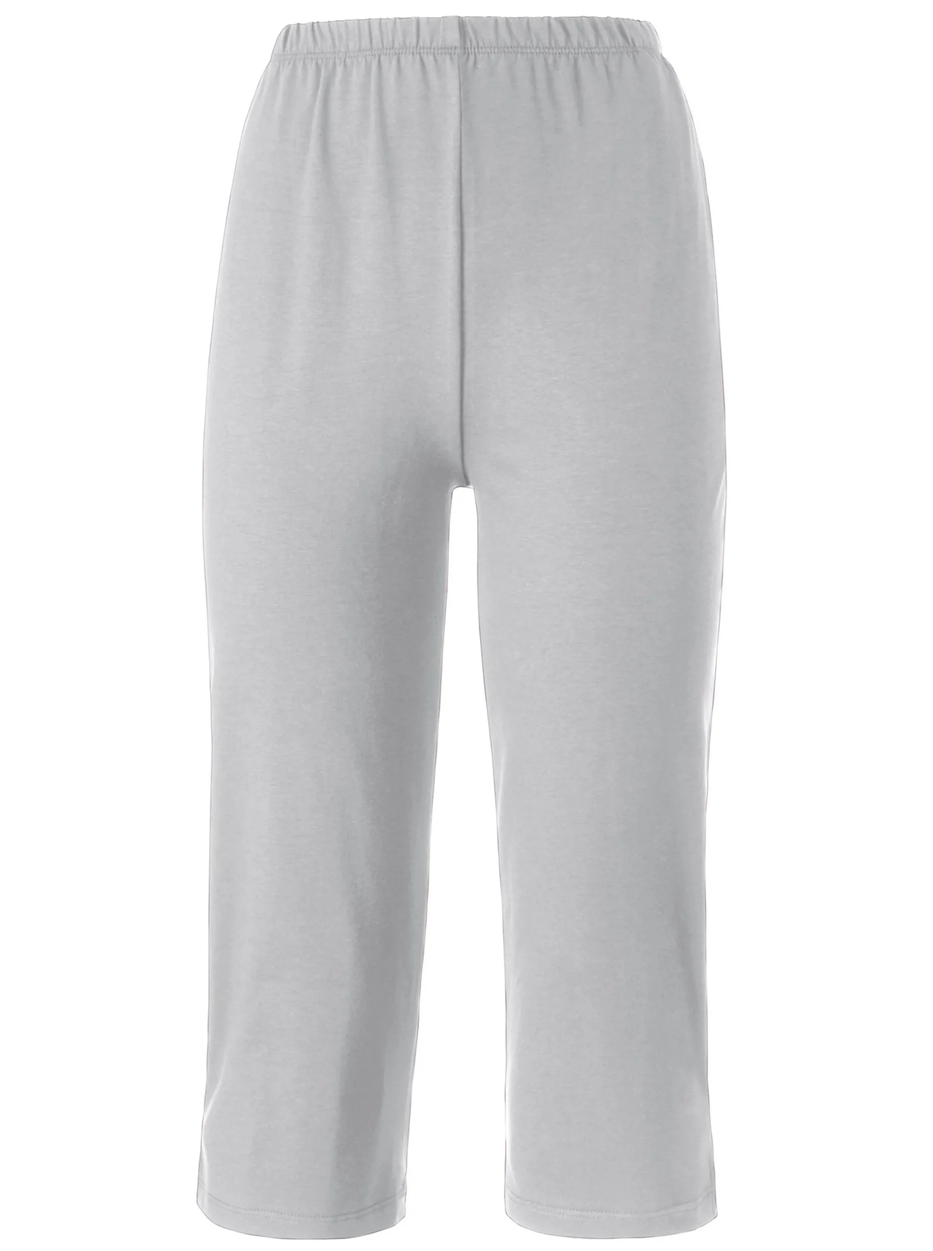 Homewear|feel good Capri-Hosen schwarz+grau-meliert