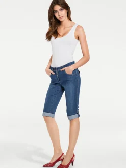 Strandmode|Hosen|heine Capri-Jeans bluestone