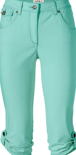 Strandmode|Hosen|heine Capri-Jeans türkis