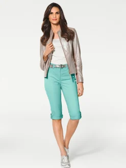 Strandmode|Hosen|heine Capri-Jeans türkis