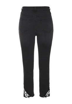 Strandmode|Jeans|Vivance 7/8-Caprijeans blackwashed