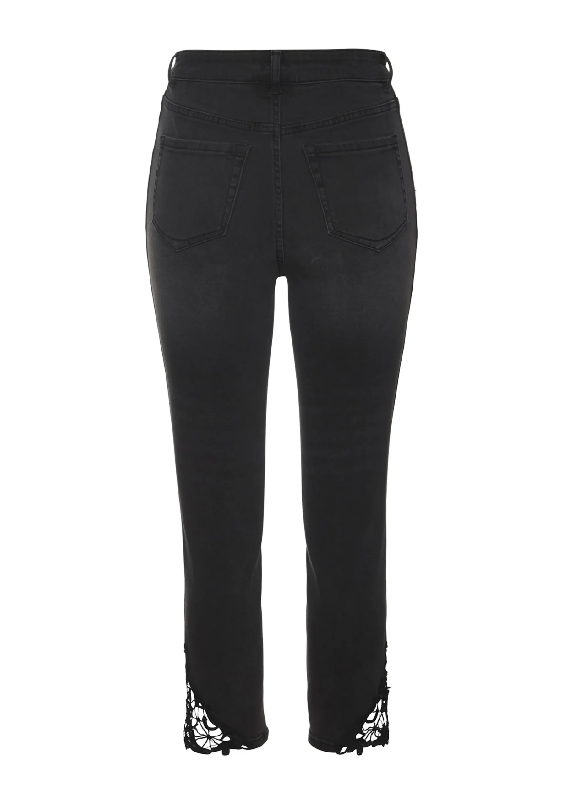 Strandmode|Jeans|Vivance 7/8-Caprijeans blackwashed