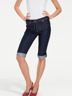 Strandmode|Hosen|heine Capri-Jeans darkused