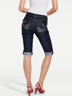 Strandmode|Hosen|heine Capri-Jeans darkused