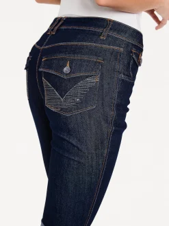 Strandmode|Hosen|heine Capri-Jeans darkused