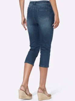 Hosen|Jeans|heine Caprijeans mit Push-up-Effekt blue-stone-washed