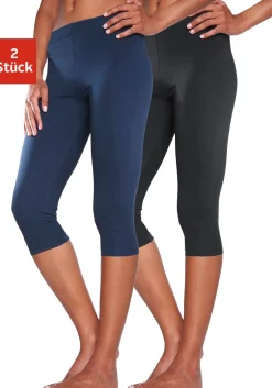 Hosen| Caprileggings 1xmarine,1xschwarz