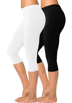 Hosen| Caprileggings 1xweiß,1xschwarz