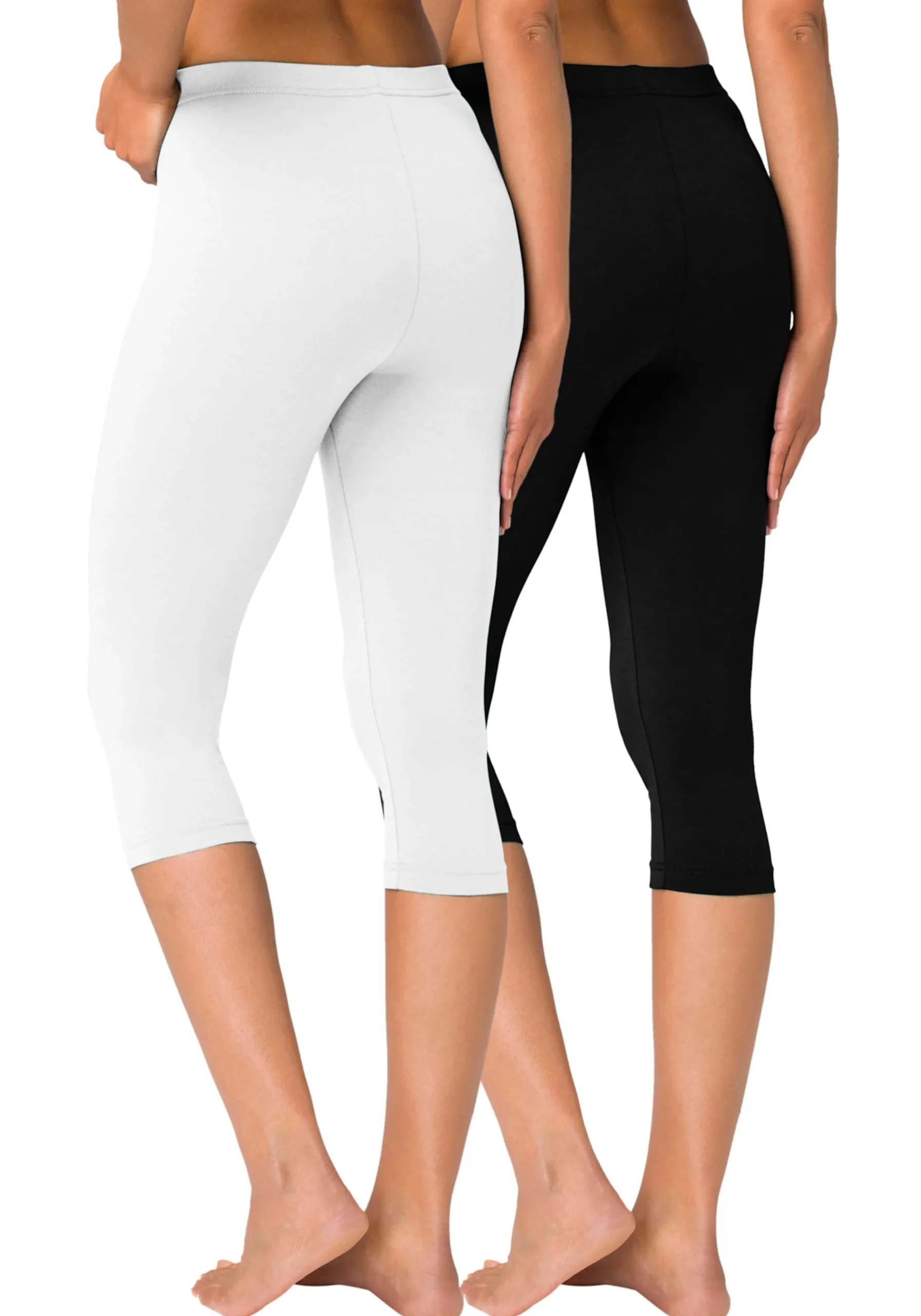 Hosen| Caprileggings 1xweiß,1xschwarz