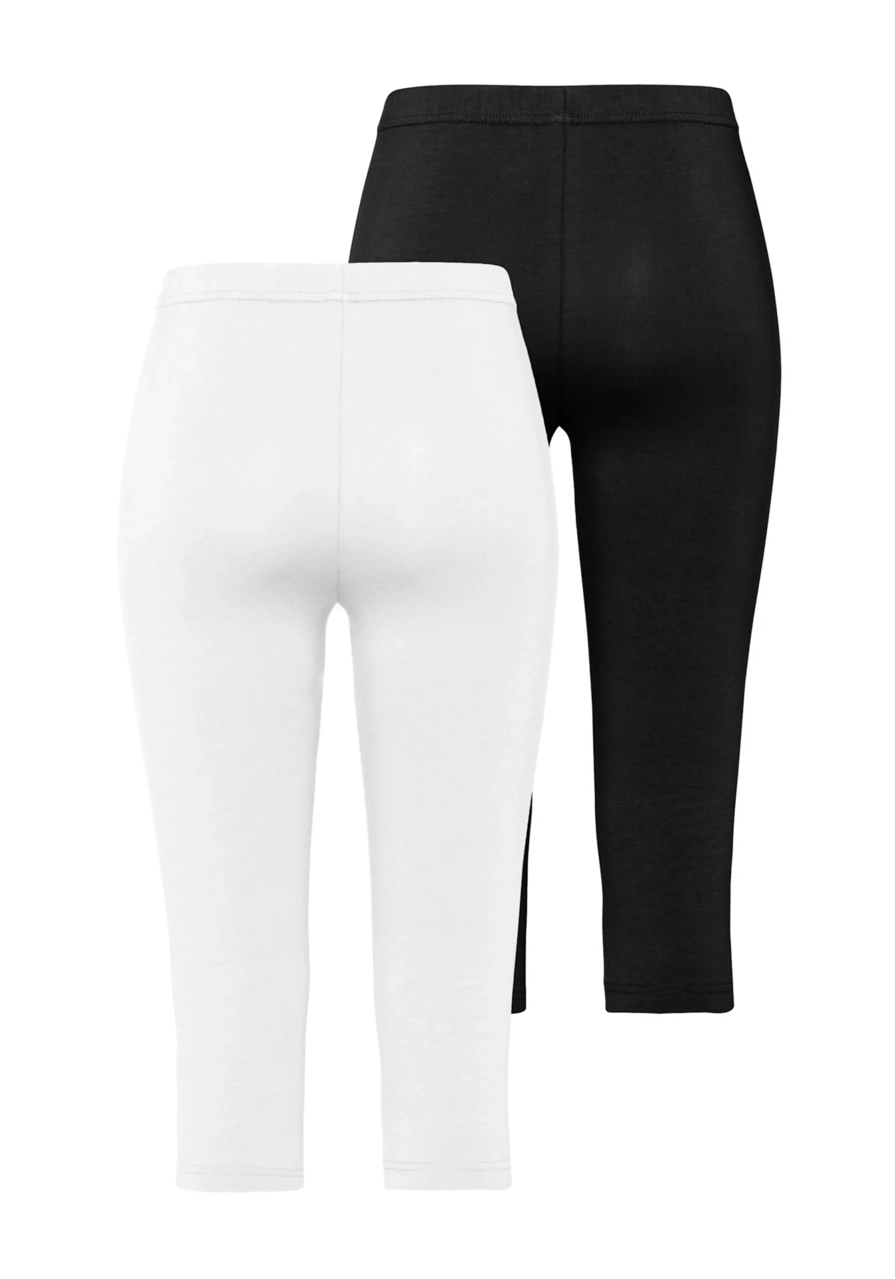 Hosen| Caprileggings 1xweiß,1xschwarz