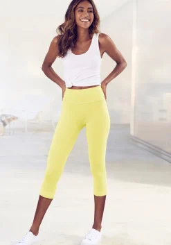 Strandmode|Hosen|LASCANA Caprileggings gelb