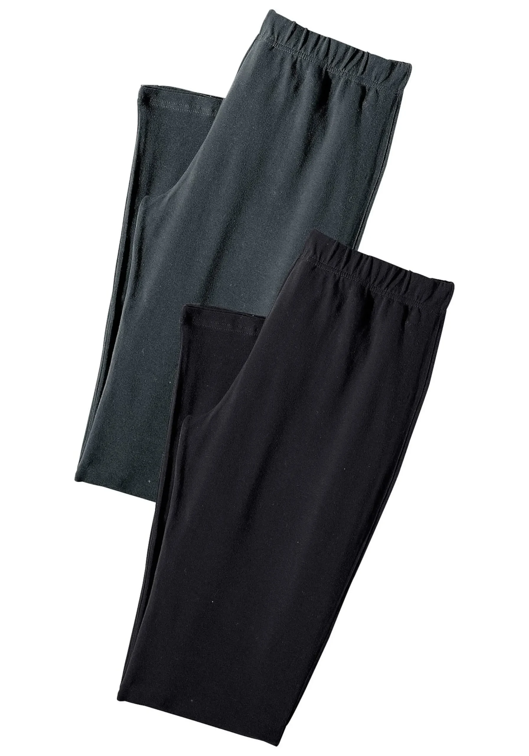 Hosen| Caprileggings 1xanthrazit-meliert,1xschwarz