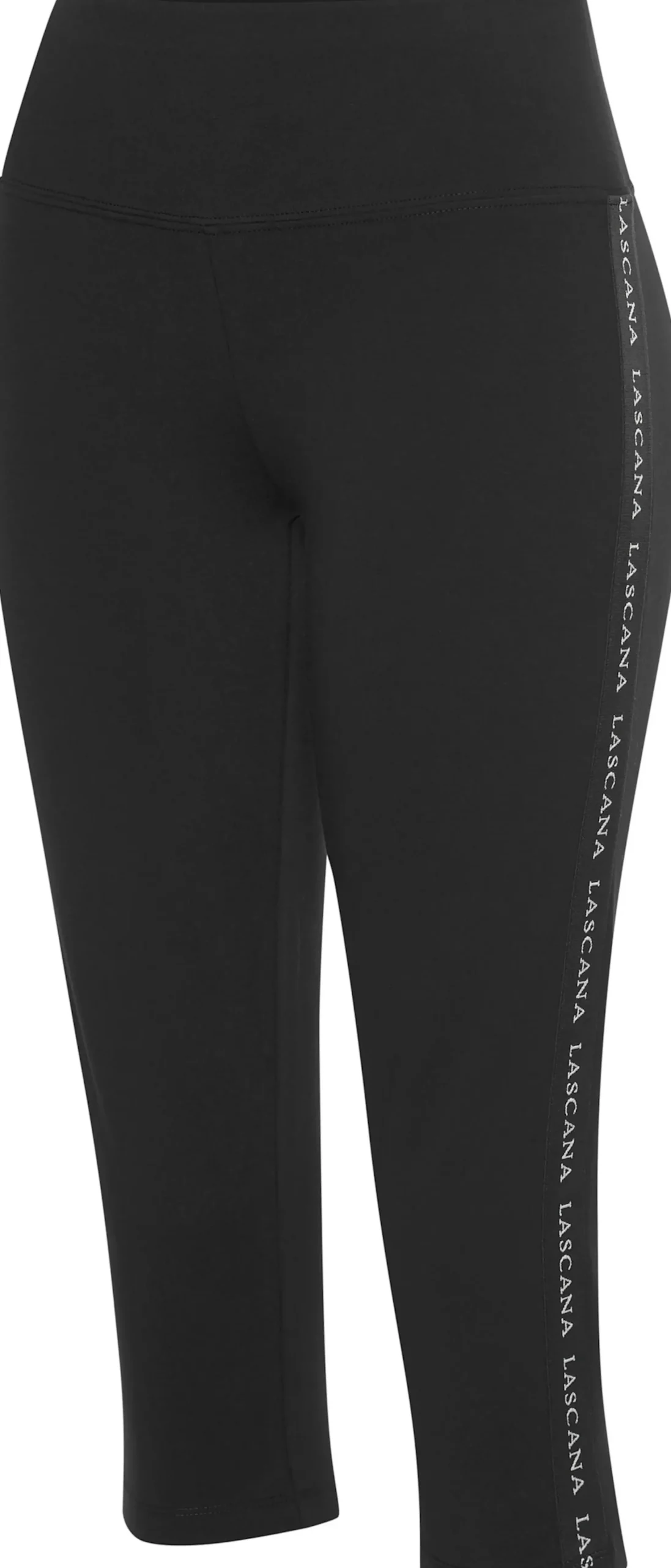 Hosen|LASCANA ACTIVE Caprileggings schwarz