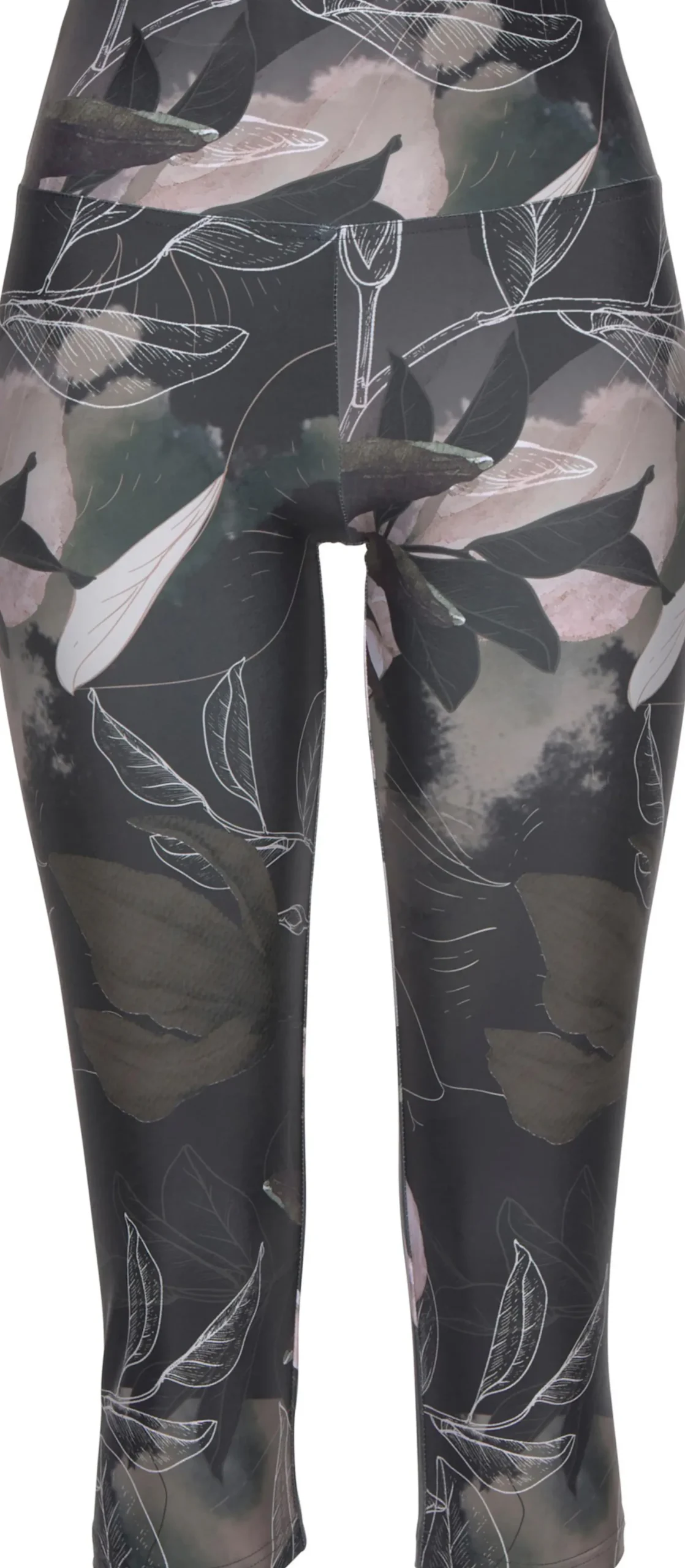 Hosen|LASCANA ACTIVE Caprileggings khaki-gemustert-hellrosa