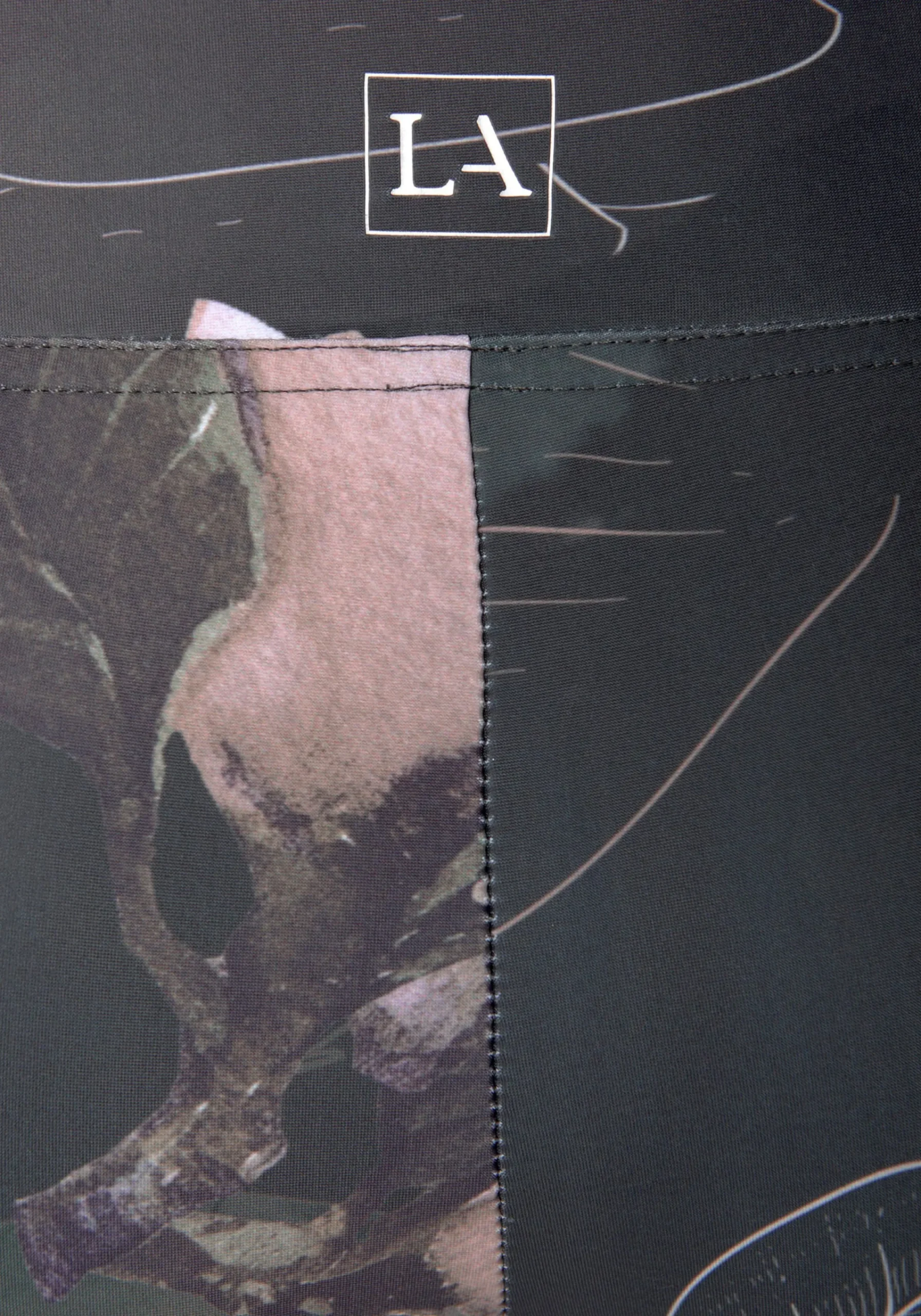 Hosen|LASCANA ACTIVE Caprileggings khaki-gemustert-hellrosa