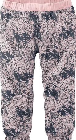 Nachtwäsche|Buffalo Capri-Pyjama rosa-gemustert