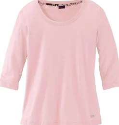 Nachtwäsche|Buffalo Capri-Pyjama rosa-gemustert