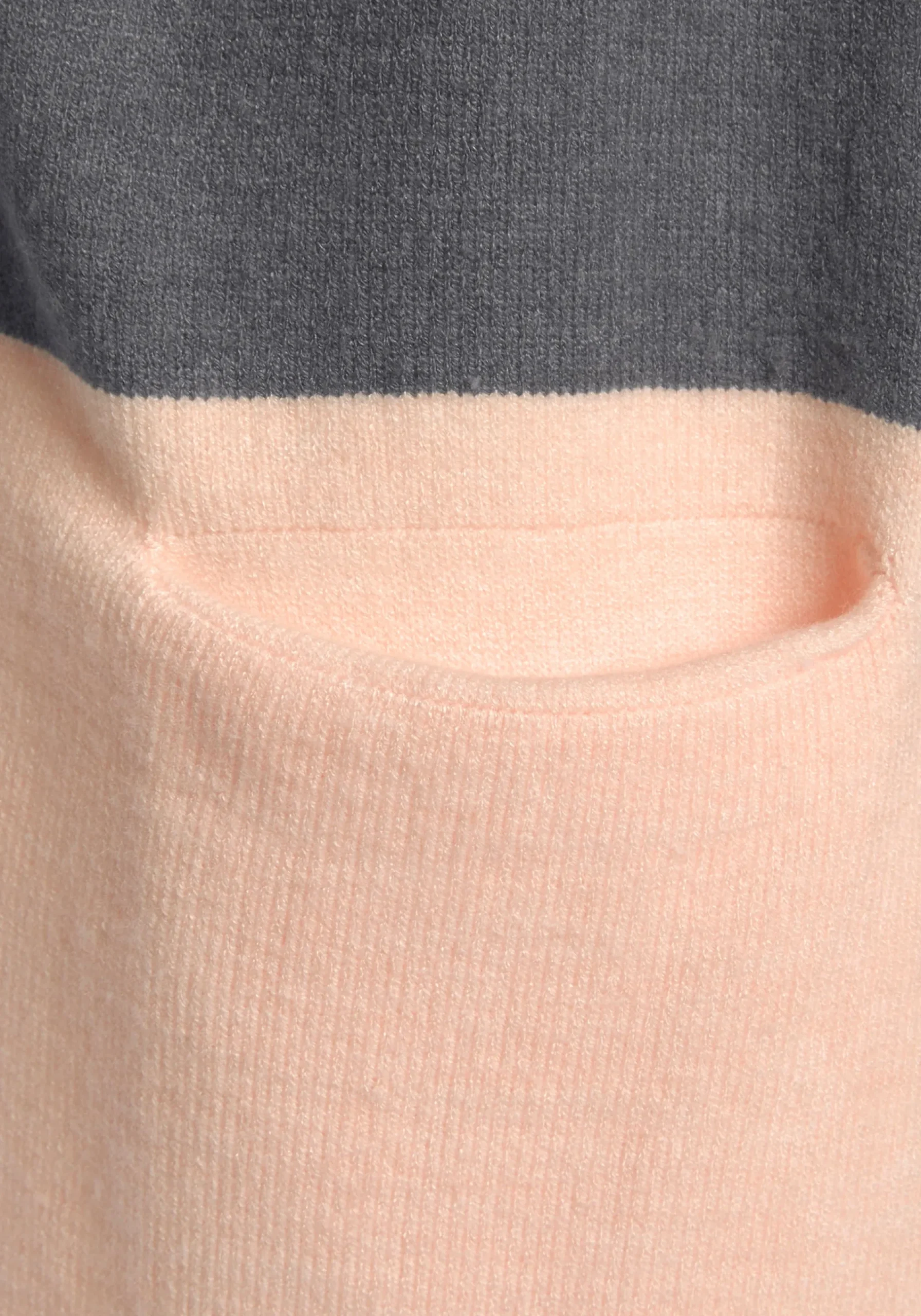 Strickjacken|Vivance Cardigan rosa-grau-apricot