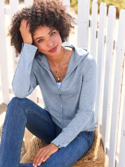 Strickjacken|heine Cardigan bleu-meliert