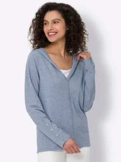 Strickjacken|heine Cardigan bleu-meliert