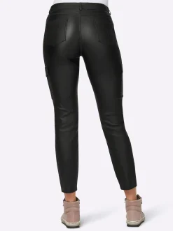 Hosen|heine Cargohose mit Push-up-Effekt schwarz