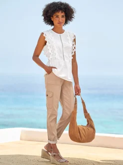 Jeans|heine Cargojeans camel