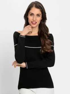 Pullover|heine Carmenpullover schwarz