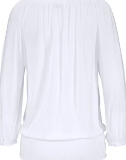 Strandmode|Shirts|LASCANA Carmenshirt weiß
