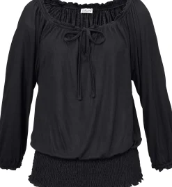 Strandmode|Shirts|LASCANA Carmenshirt schwarz