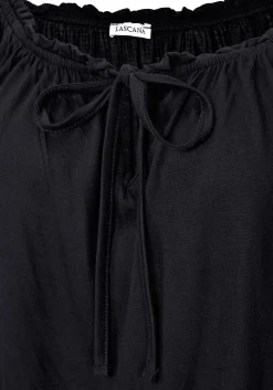 Strandmode|Shirts|LASCANA Carmenshirt schwarz