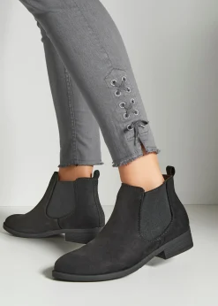Stiefeletten|Stiefel|Vivance Chelseaboots schwarz