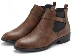 Stiefeletten|Stiefel|Vivance Chelseaboots braun