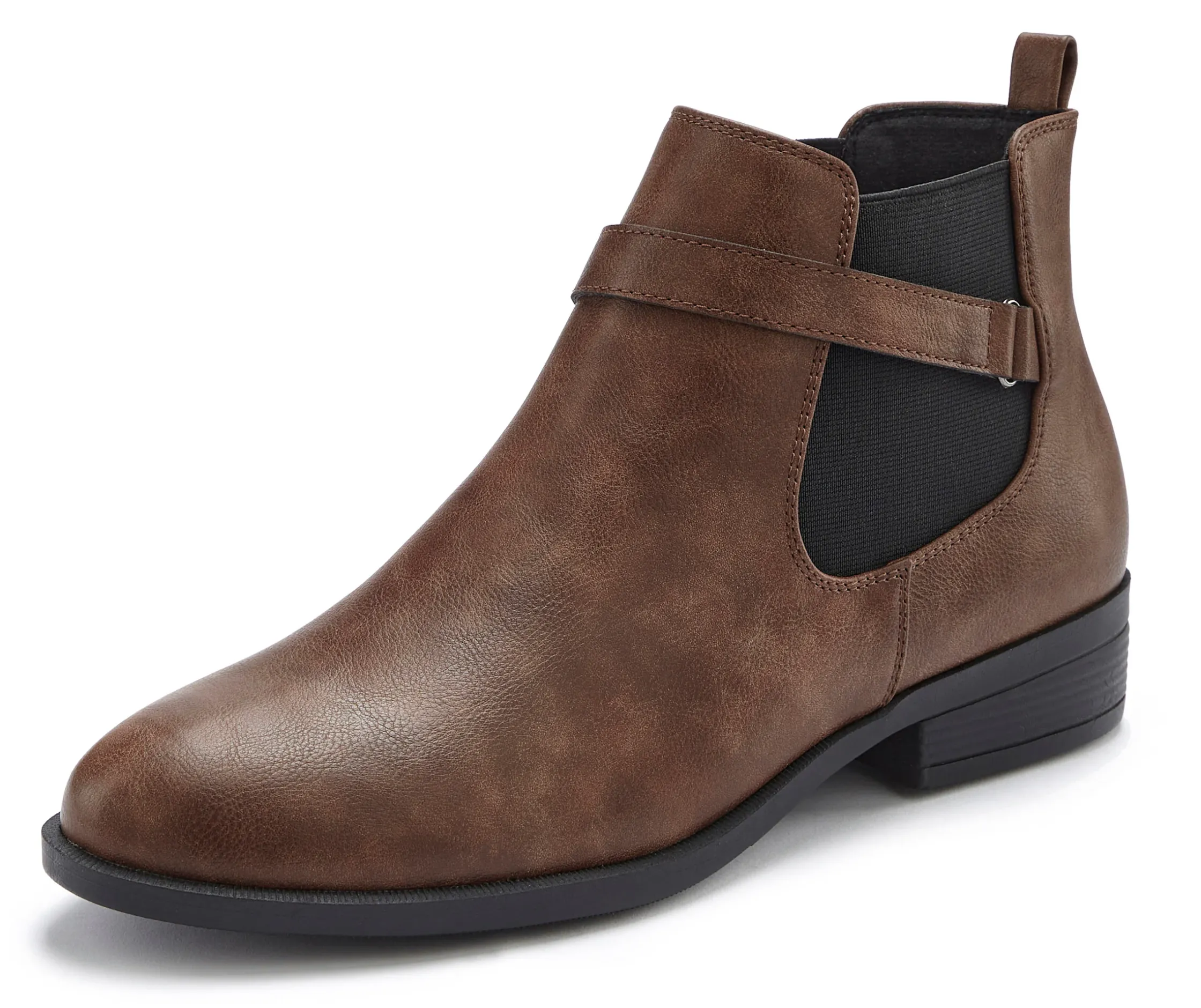 Stiefeletten|Stiefel|Vivance Chelseaboots braun