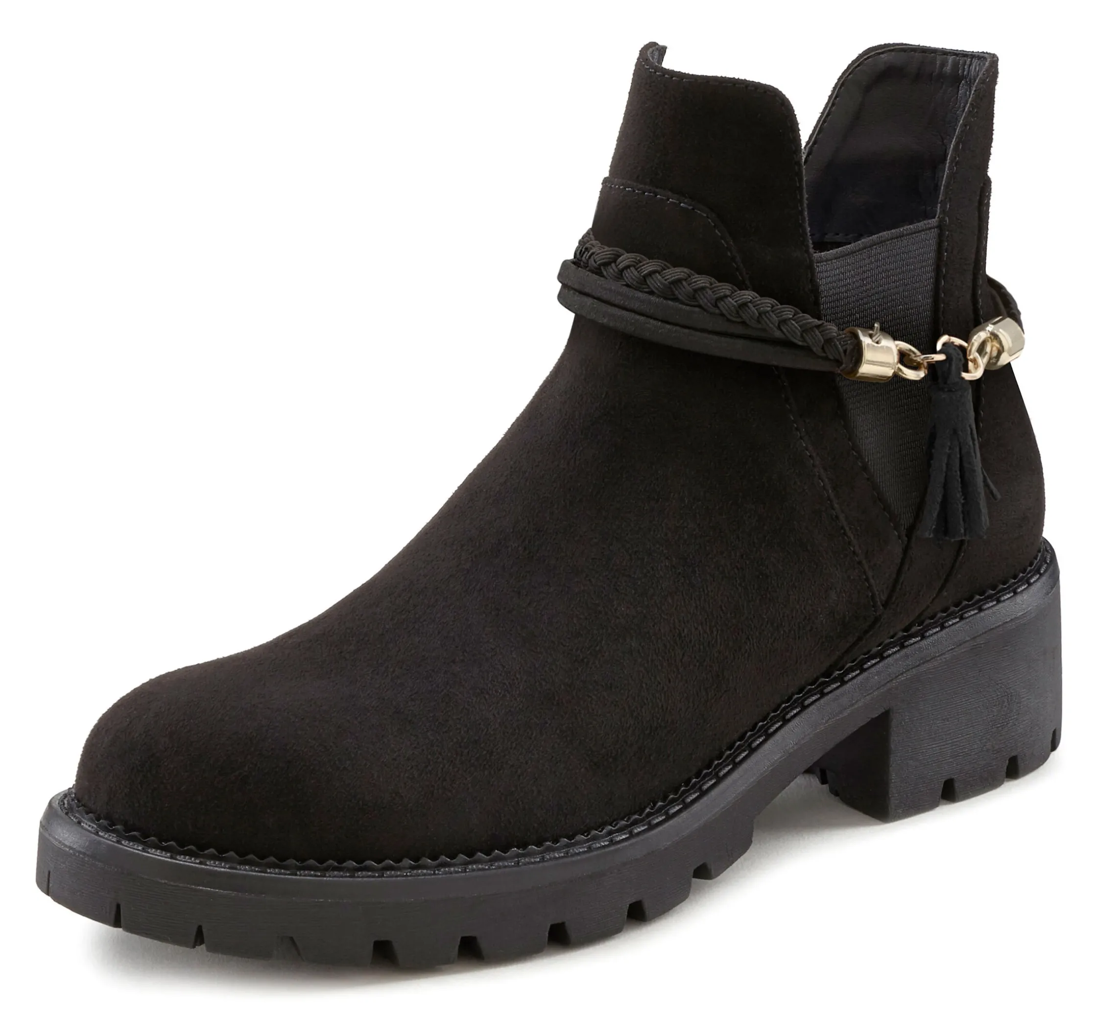 Stiefeletten|Stiefel|LASCANA Chelseaboots schwarz