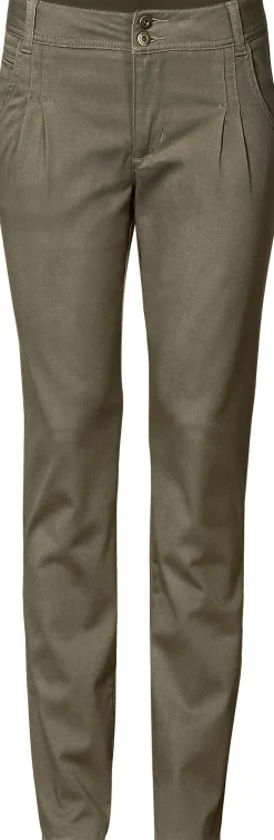 Basics|Hosen|heine Chinohose in Karotten-Form oliv