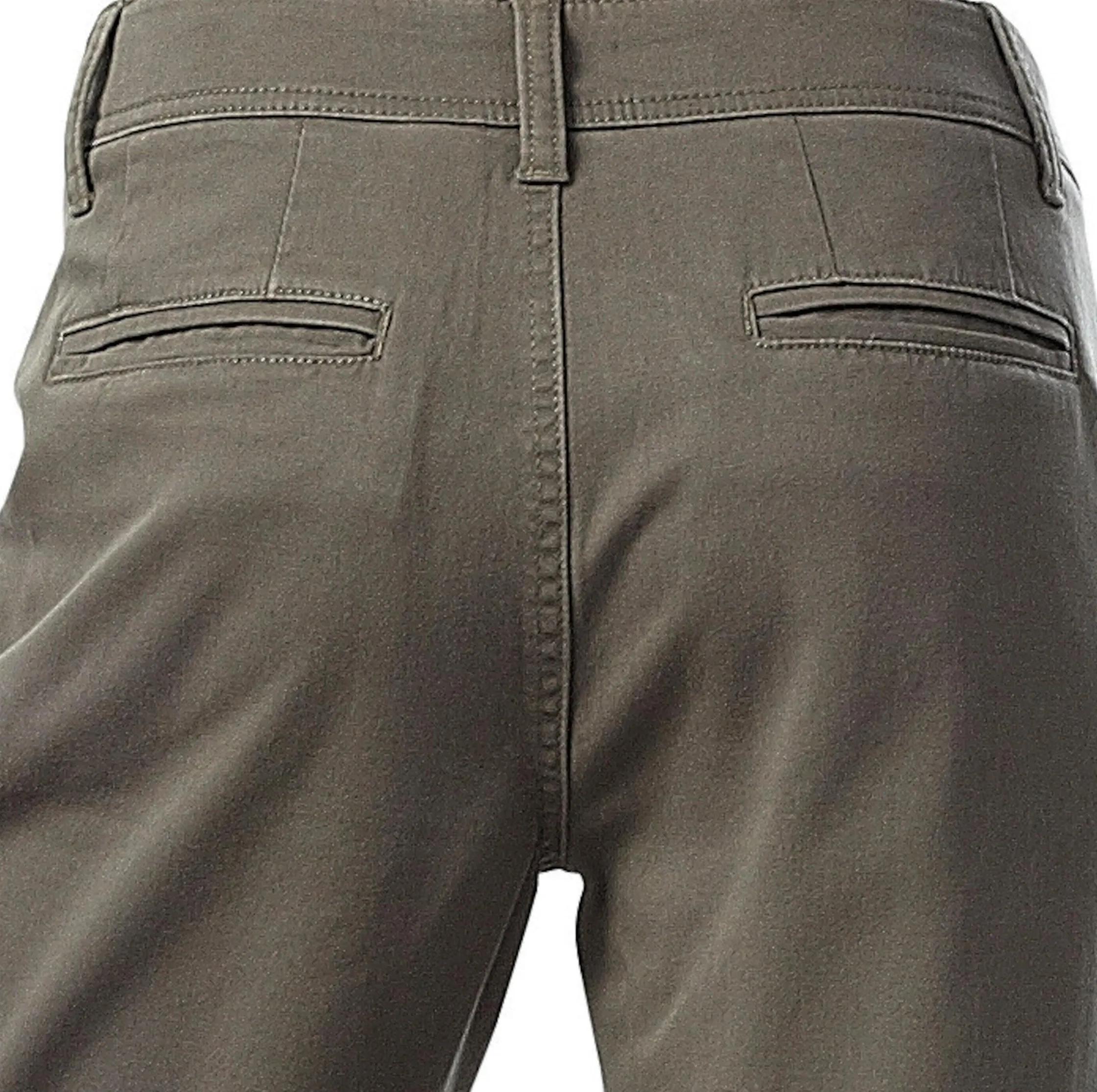 Basics|Hosen|heine Chinohose in Karotten-Form oliv