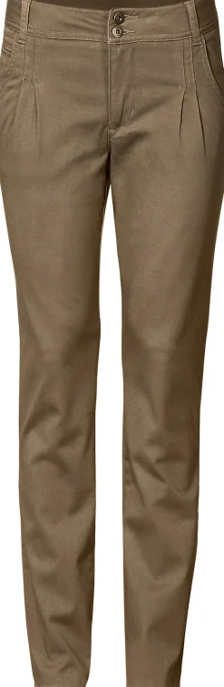 Strandmode|heine Chinohose in Karotten-Form camel