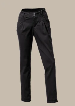 Basics|Hosen|heine Chinohose in Karotten-Form schwarz