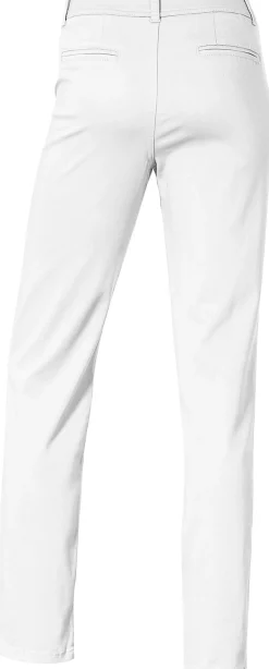 Basics|heine Chinohose in Karotten-Form weiß