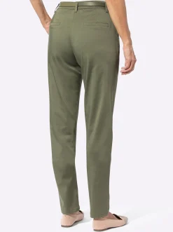 Hosen| Chinohose inklusive Gürtel khaki