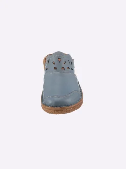 Pantoletten|airsoft modern+ Clog taubenblau
